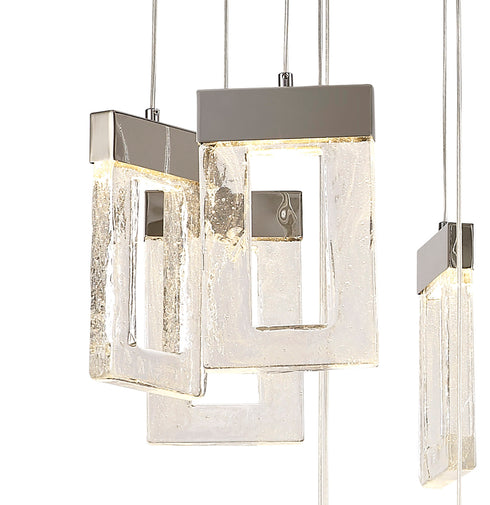 Edison Pendant 21 Light Polished Chrome 5m